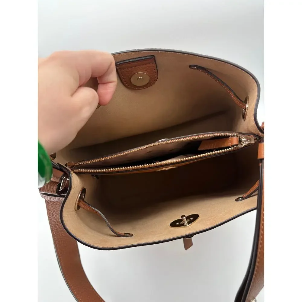Women’s Kate Spade Coffee Brown Leather Shoulder Purse